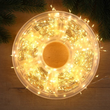 Мишура Luazon Lighting цвет свечения теплый белый 50 м