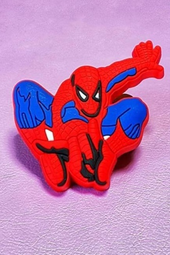 Ручка-кнопка Spider-Man, пластик, 45 мм, красный