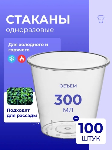 Набор посуды 396272531 прозрачный 100 шт
