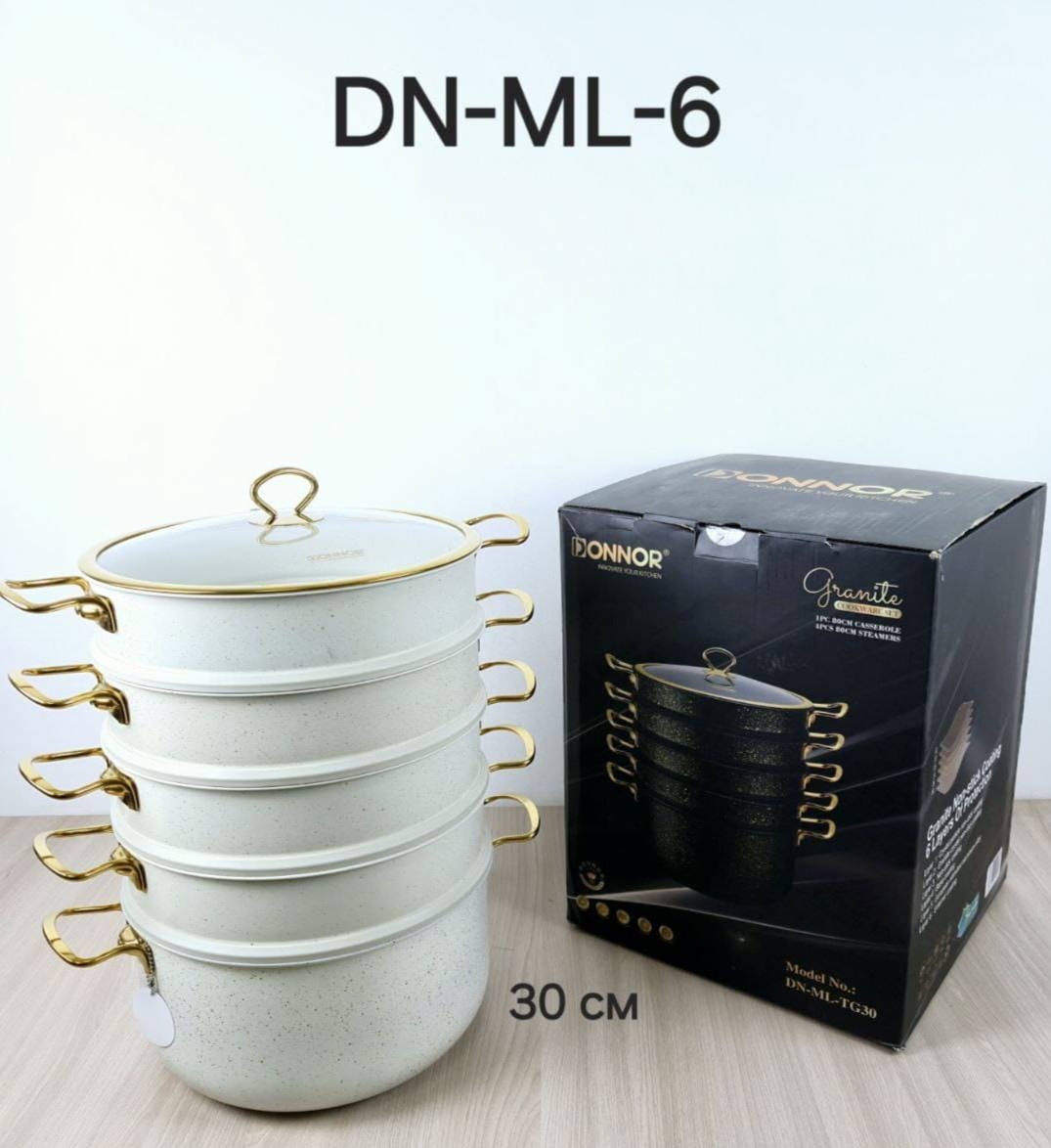 Мантоварка 15 л, Donnor DN-ML-6 алюминий, количество ярусов: 4