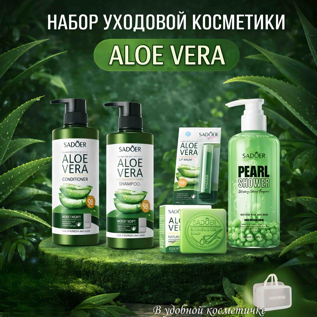 SADOER Aloe Vera набор по уходу за волосами и телом унисекс