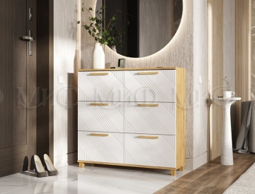 Обувница МИФ 100x30x95 см, ЛДСП, МДФ