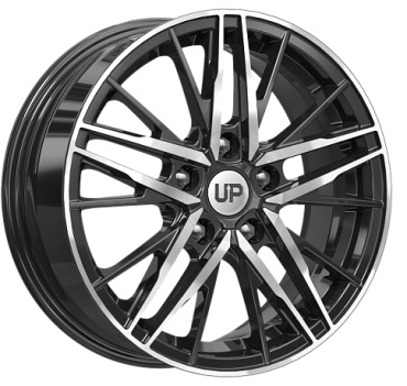UP Up108 (КС989-05) 6.5x16/5x114.3 D67.1 ET40 4 диска черный, серебристый