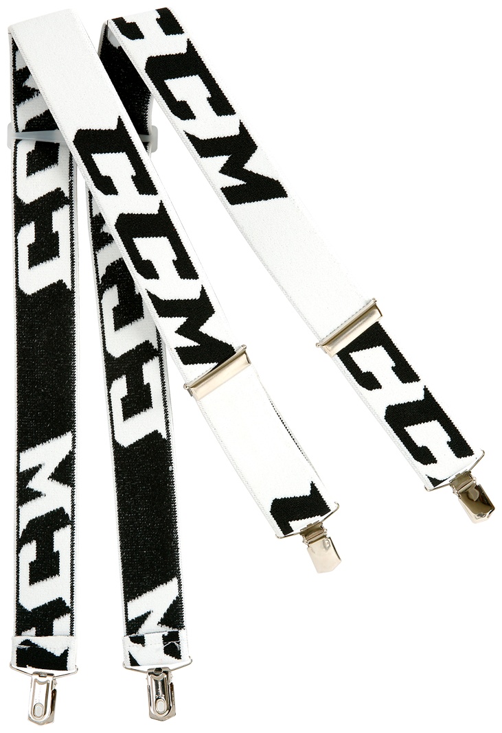 Подтяжки CCM Suspenders Boy Clips 361025200 белый, черный универсальный