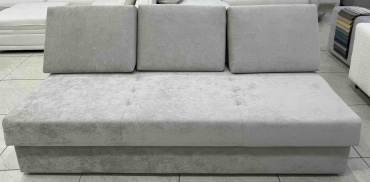 Диван Ереке Мебель Domara s160 Альтио, 190х80 см, обивка велюр, светло серый
