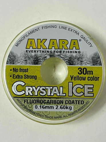 Леска Akara монофильная Crystal Ice 0.16 мм желтый
