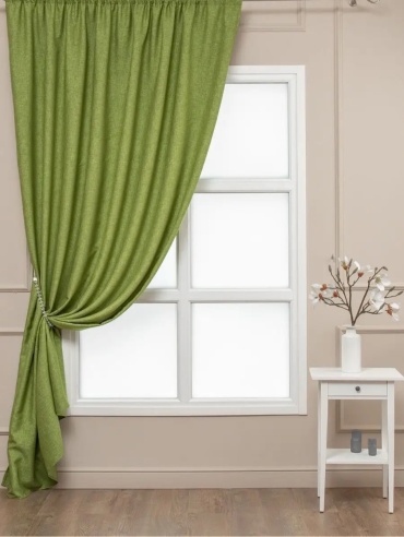 Портьеры Fiore 200x300 см 1 шт, лен, белый, бежевый, серый, коричневый