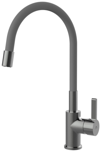 Смеситель Rubineta FL300DG8, латунь, цвет серый