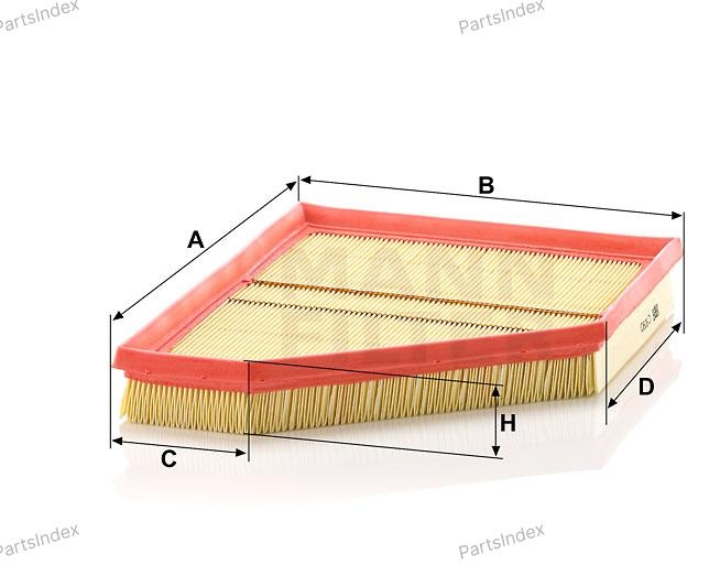 MANN FILTER Фильтр Воздушный C30901