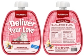 PetMetro пюре тунец, клюква 60 г 1 шт