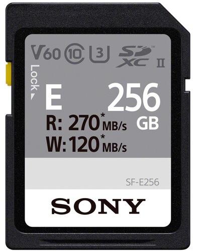Карта памяти Sony Secure Digital XC SF-E256/T2 256 Гб