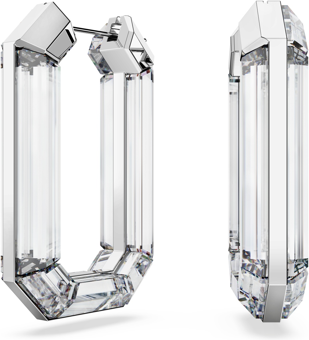 Серьги Swarovski ювелирный сплав, кристаллы Swarovski