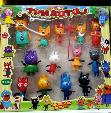 Фигурка Три кота Три кота 5 см 14 шт