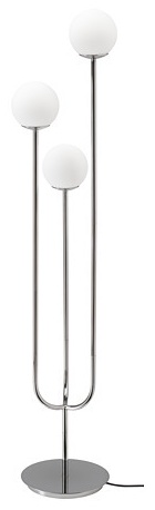 IKEA Настольная лампа IKEA SIMRISHAMN хромированная с опаловым белым стеклом 220-240 В