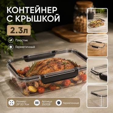 ОЛИМПИК контейнер 250128 1 шт, пластик