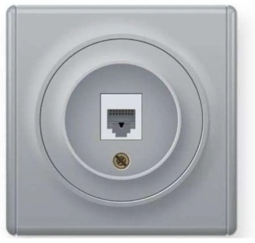 OneKeyElectro встраиваемая 1E20701302, компьютерный (RJ45) цвет серый