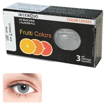 Контактные линзы Interojo Frutti Colors Crazy Psycho 0 кривизна 8.6 на три месяца 2 шт