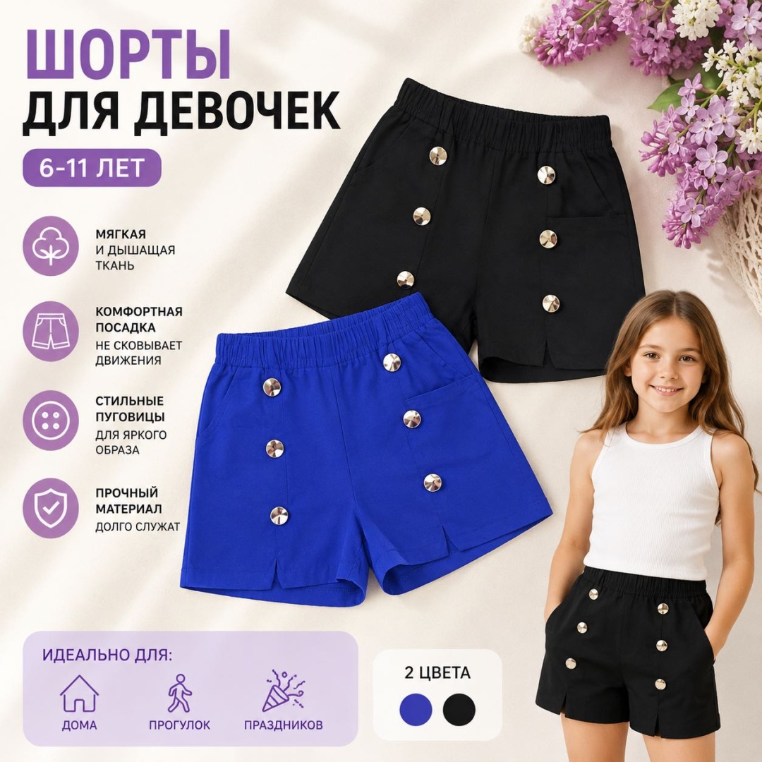 Повседневные шорты Kids Club синий
