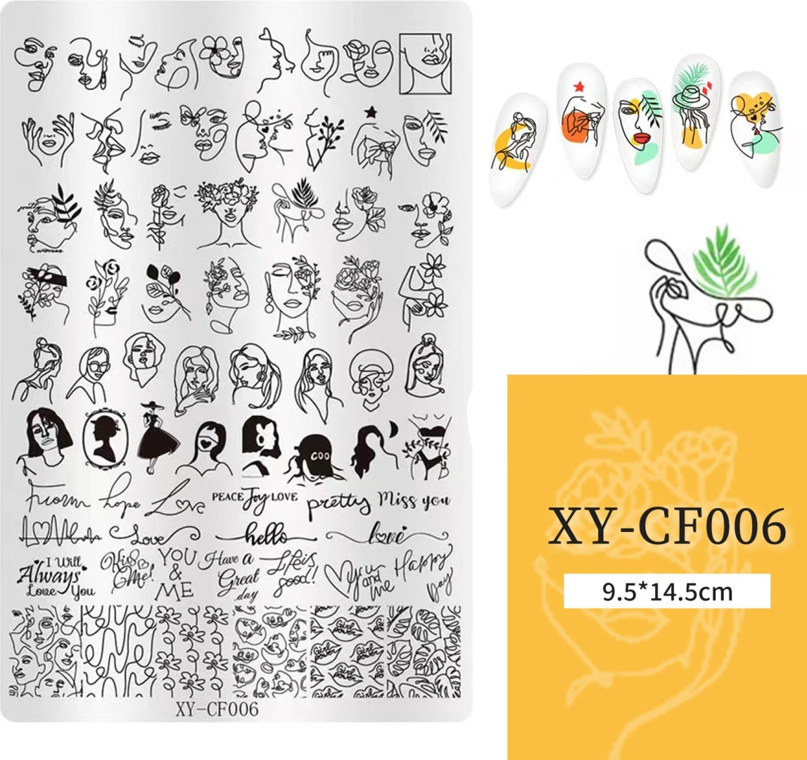 Fashion Nail Art пластины XY-CF006