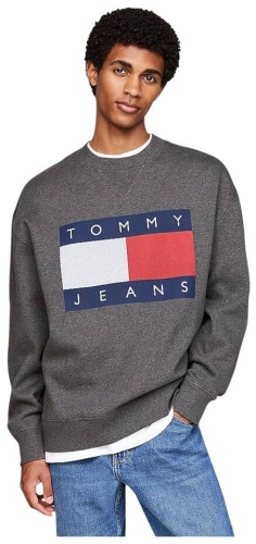 Пуловер Tommy Jeans серый
