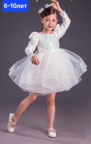 Нарядное платье Zeya Moda Kids белый