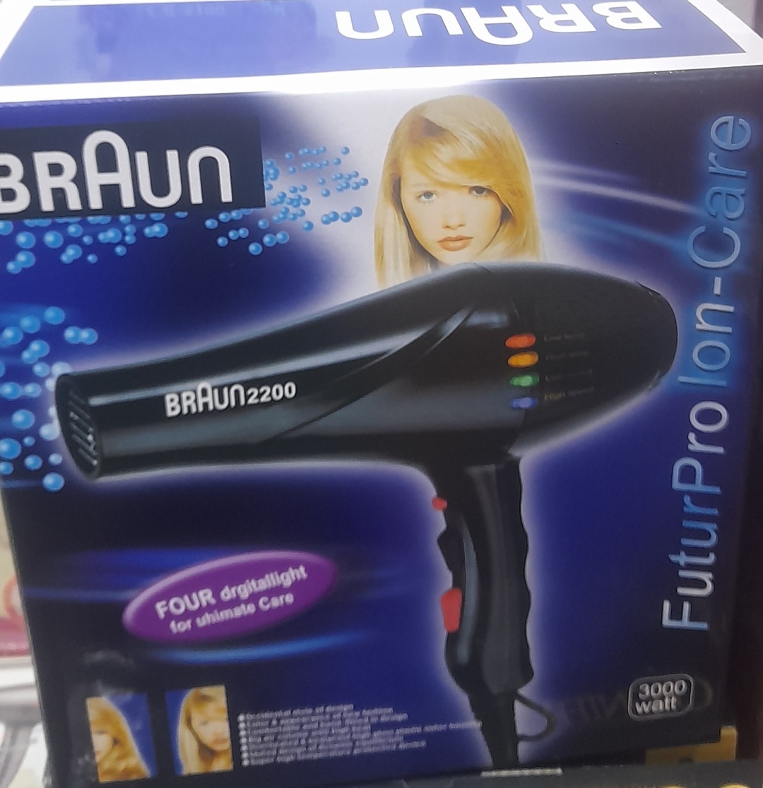 Braun BR 2200 компактный фен черный
