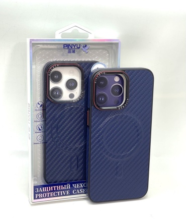 Чехол PINYU для Apple iPhone 15 Pro синий