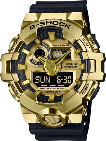 Кварцевые CASIO GM-700G-9AER сталь, полимер