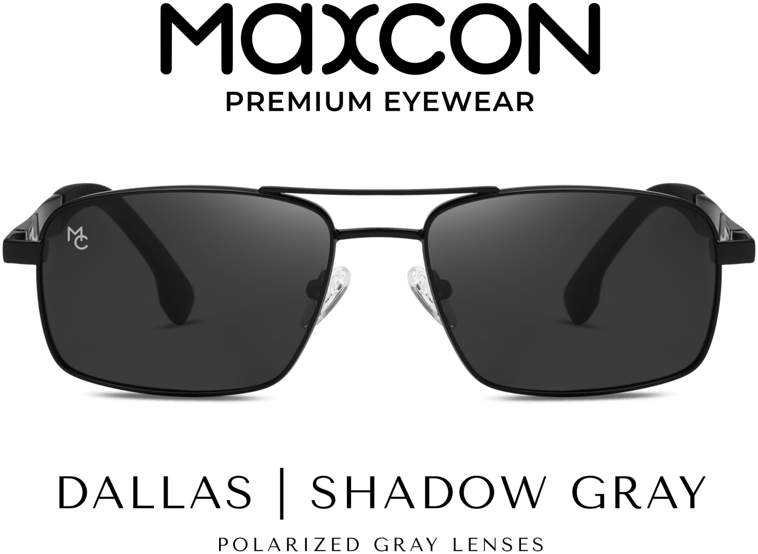 MAXCON Dallas Shadow Gray S15104-C1 прямоугольные поляризованные