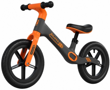 Беговел классический TeMart Balance BIKE черный, оранжевый