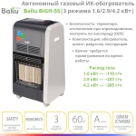 Инфракрасный обогреватель Ballu BIGH-55 черный