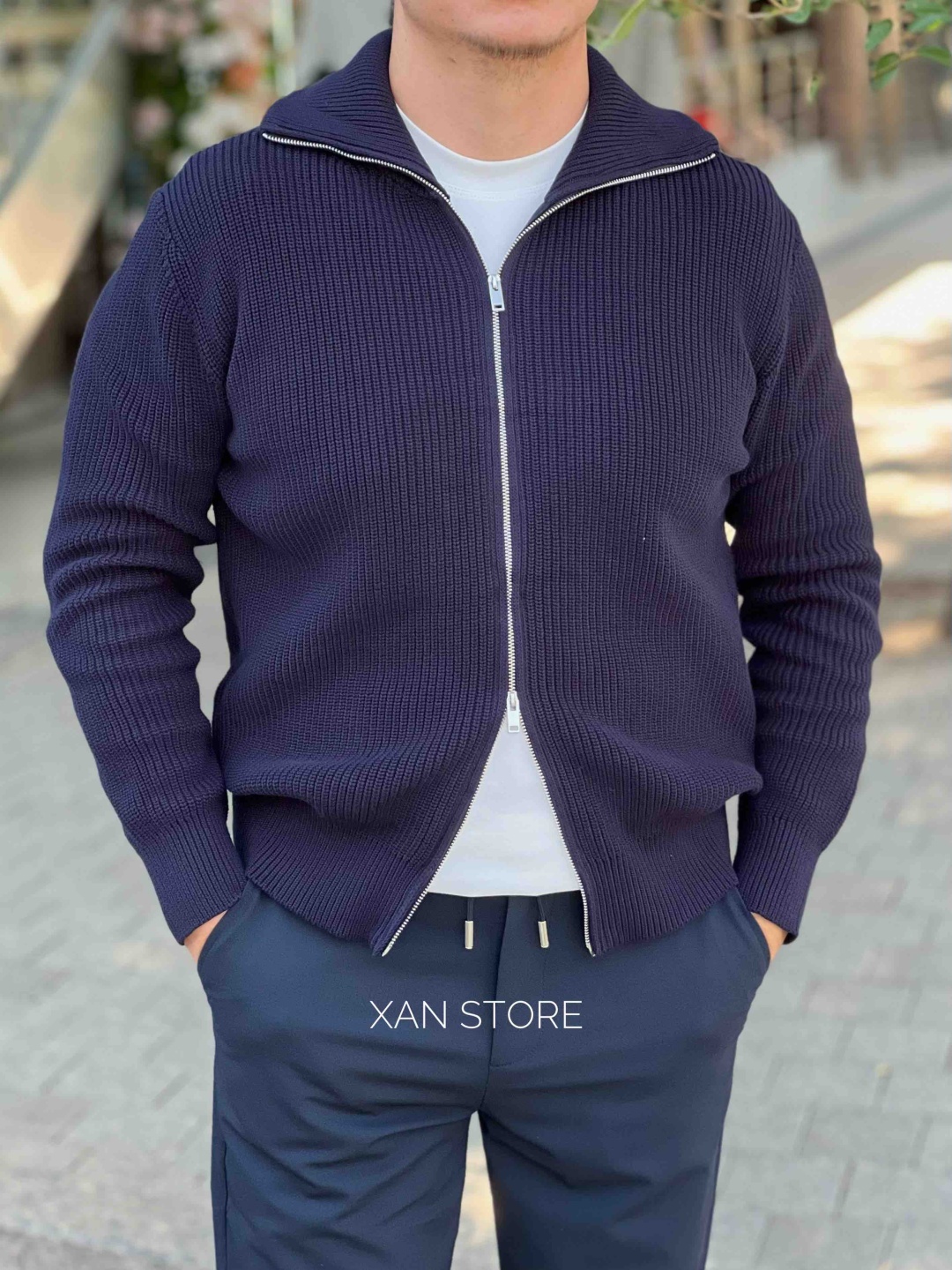 Кардиган XAN STORE темно-синий