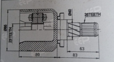 Bik шрус внутренний NI-509
