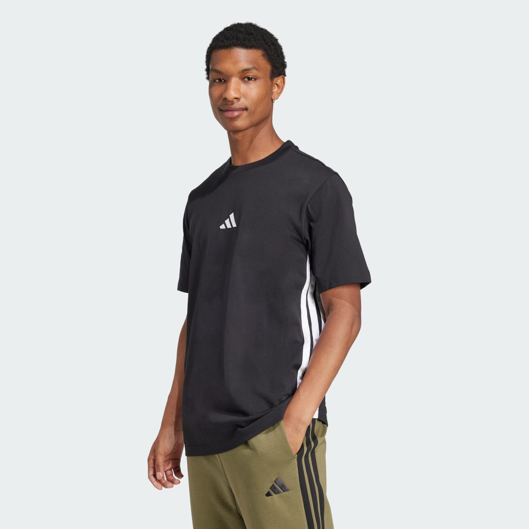 Футболка adidas однотонный черный
