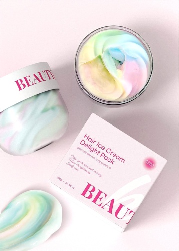 BEAUTYdrama маска Hair Ice Cream Delight Pack Питательная Маска для Волос 300g 300 мл