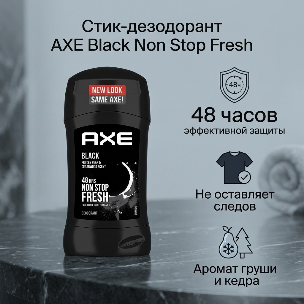 Axe Black Non Stop Fresh дезодорант для мужчин 50 мл