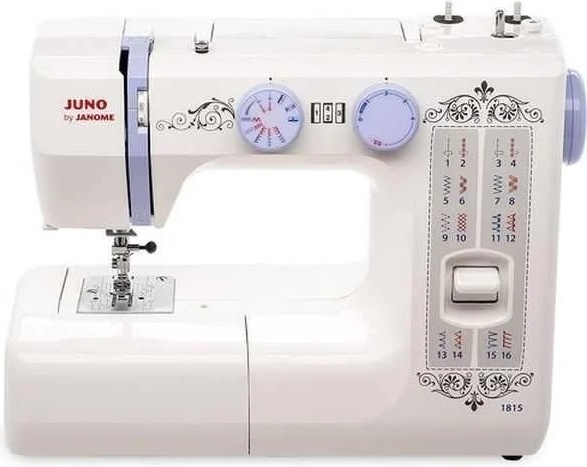 Швейная машина Janome JUNO 1815 белый, фиолетовый