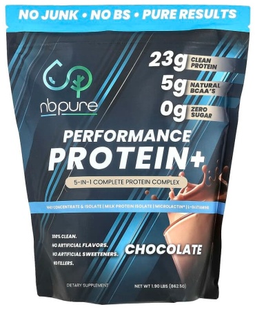Протеин NB Pure Performance Protein +, шоколад, 862,5 г (1,9 фунта) шоколад 863 г