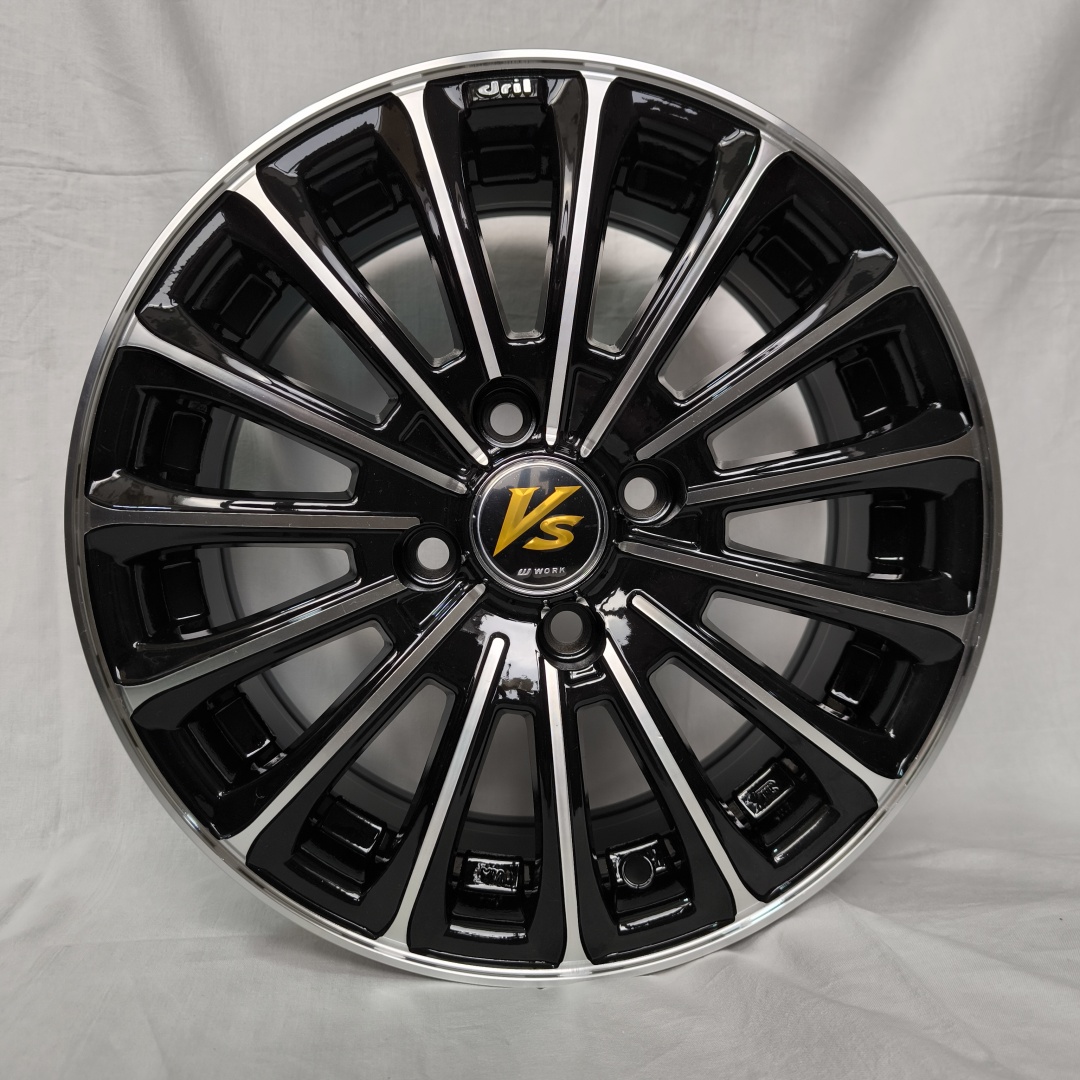 Wheels 148 6x14/4x100 D67.1 ET35 4 диска черный, серебристый