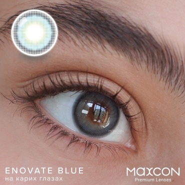 Контактные линзы MAXCON Цветные Enovate Blue -2 кривизна 8.6 на три месяца 2 шт