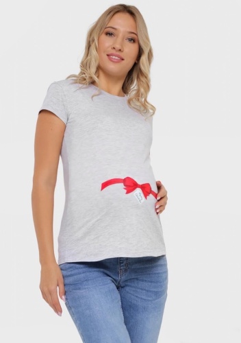 Футболка I Love Mum серый