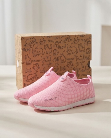 Слипоны FLY SOFT розовый