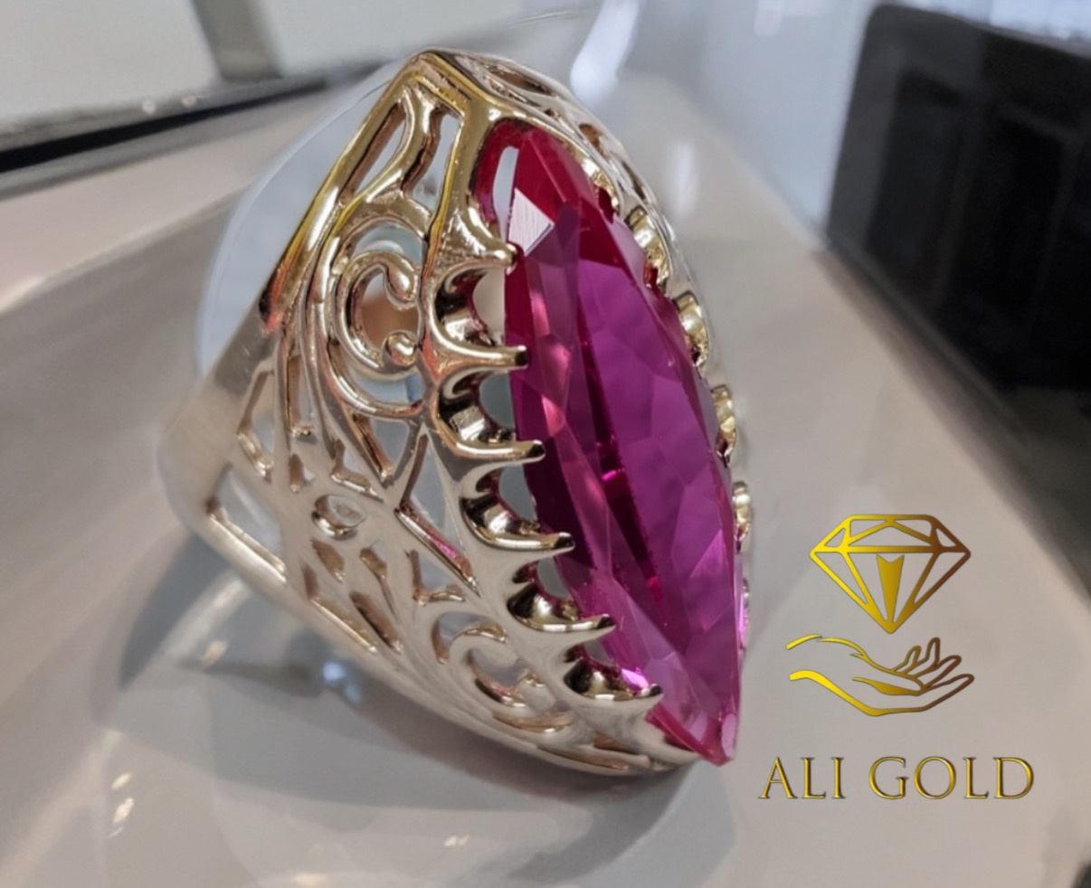 ALI GOLD R3599 размер 22 вес 6.7 г золото, рубин