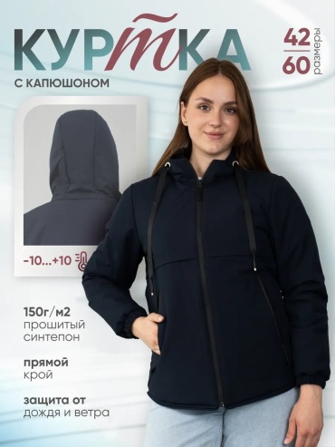 Демисезонная куртка синий