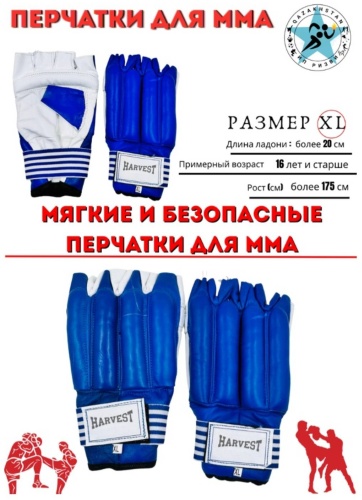 Harvest Перчатки Шингарты HV синий XL