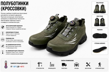 Кроссовки оливковый