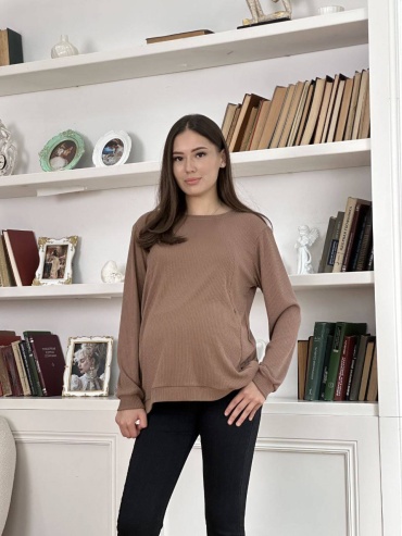 Лонгслив SweetMama коричневый