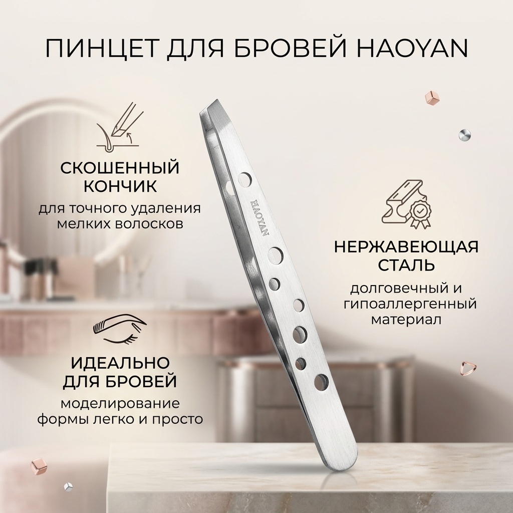 Haoyan Пинцет для бровей