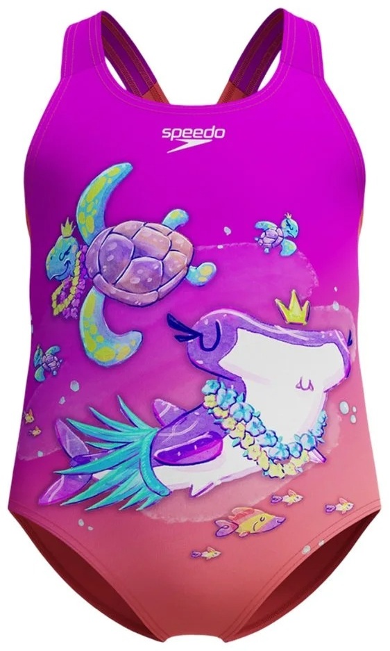 Слитный купальник Speedo фиолетовый, розовый