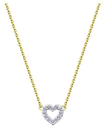 Колье Diamant 53-170-01947-1 длина 38 см вес 1.25 г золото, фианит